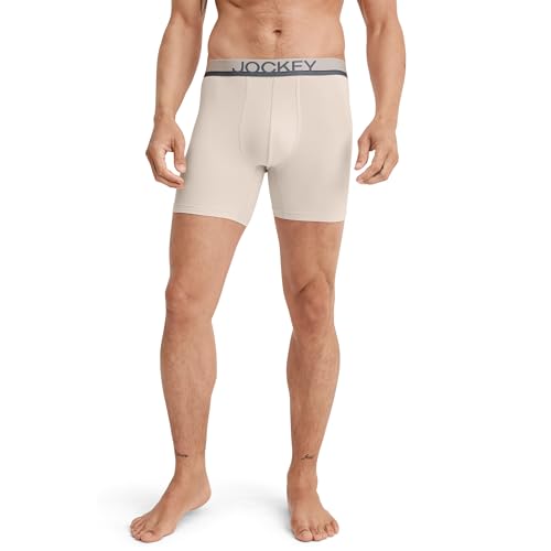 Jockey Men's Underwear True Style 6" Boxer Brief - 3 Pack2