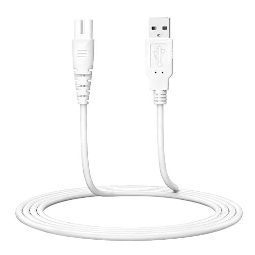 Water Flosser Charger Replacement for COSLUS Nicwell Nicefeel Hangsun Aquasonic MOSPRO Oralfree Tovendor Initio McNaval Zerhunt and Cremax Oral Irrigator Water Flosser 4FT/120CM (White)