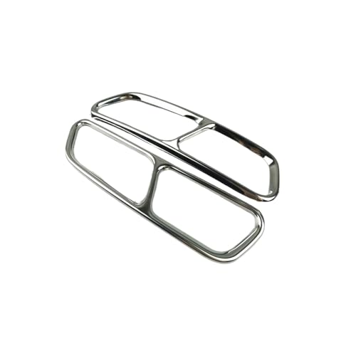 Embout d'échappement en acier inoxydable look sport argenté pour Audi A6 C7
