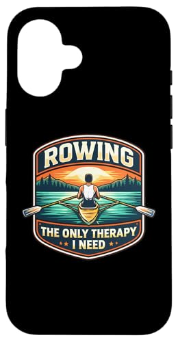 Rowing The Only Therapy I Need Row Crew Rower ���p �X�}�z�P�[�X iPhone 16 �p