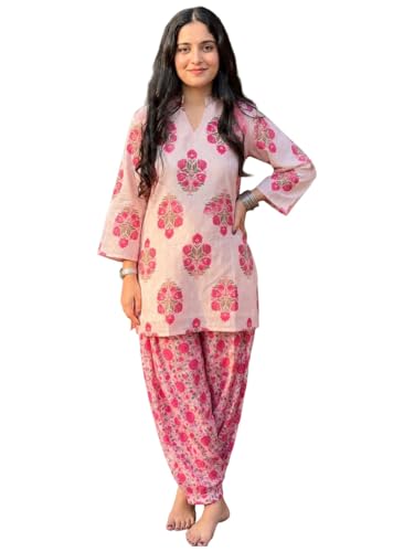 Image of ANNI Designer Afgani Salwar Suit for Women Viscose Printed | Co Ord Set for Woman | Straight Kurta Outfit Mandarin Collar Long Sleeve Ethnic Dress Stylish Womens Clothing