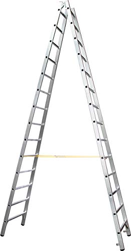 ZARGES | Scala a pioli professionale | salita su ambo i lati | 2 x 14 pioli