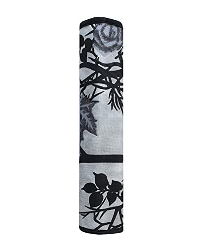 Image of Kitchen Combo Fridge Top Cover, 2 Piece Fridge Handle Cover, 4 Pcs Fridge Mats, (Set of 7 Piece) BLACK-BRANCH-142)
