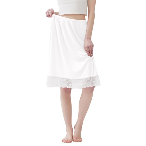 1 Pack Lace Half Slip Underskirt Half Slips for Under Dresses Skirt Extenders Womens Anti Static Half Slip2