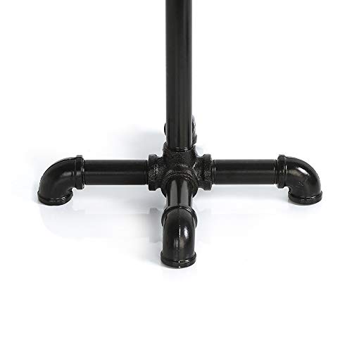 Dispensador de papel higiénico de hierro fundido negro mate 5