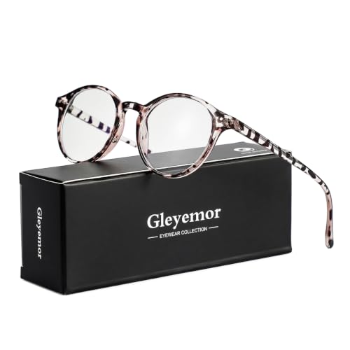 Image of Blue Light Glasses for Men Women, Vintage Round Frame Eyeglasses | Blue Light Blocking Glasses, Lightweight TR90 Frame, Work Gaming Daily Screen Office Computer Use