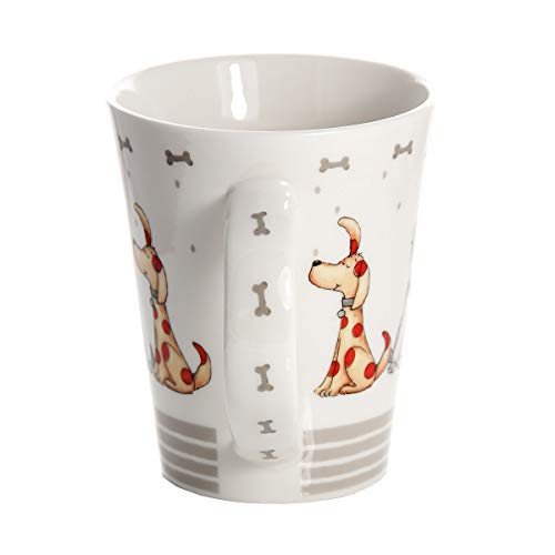 Hund Kaffeebecher Tassen Set 2 Lustig Hunde Kaffeetasse Teebecher Teetassen Keramik Porzellan Hundemotiv Geschenk für Hundeliebhaber Geschenke Hundebesitzer und Hundefreunde - 4