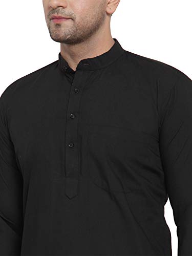 Image of Jompers Men's Cotton Regular Fit Solid Kurtas