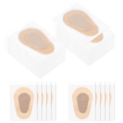 Qianyu 40 PCS Adhesive Eye Patches Disposable Breathable Eye Pad Sleeping Eyepatch Orthopads Light Blocking Eyes Pad Bandages for Adults Girls Boys Lazy Eyes
