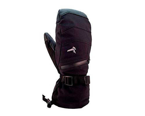 Kombi Men's Durable Waterproof Windproof Breathable Cold Weather Insulated Sanctum Mitt, Black, Medium