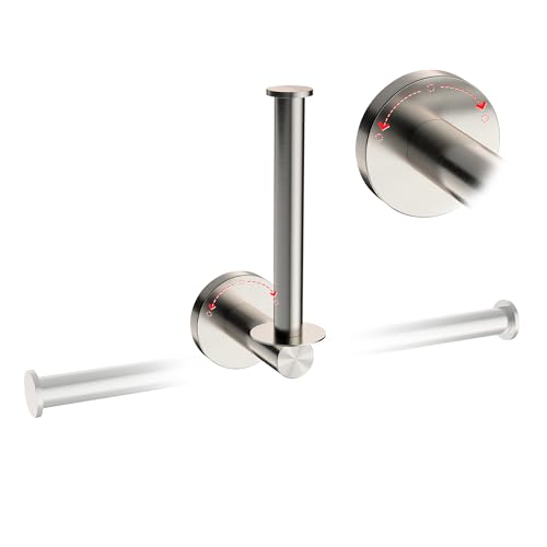 LHYMJRY Toilet Paper Holder Nickel Horizontal&Vertical 180 Degree Rotatable Three-Position Adjustable Tissue Holders Roll Holder Hangers Toilet Paper Stand SUS201 and Zinc Alloy Modern Wall Mounted