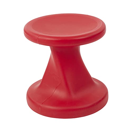 Image of ECR4Kids Twist Active Wobble Stool, 14in Seat Height, Classroom Furniture, Red