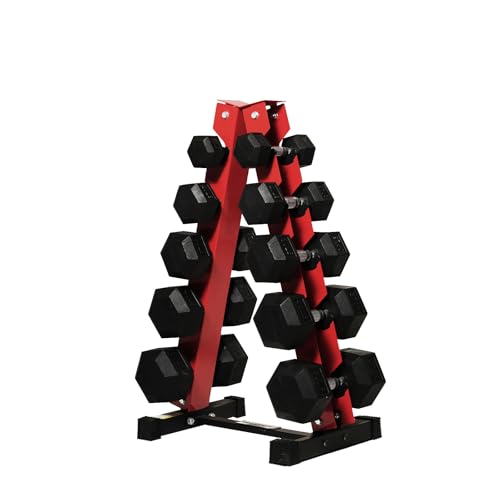 RitFit Rubber Hex Dumbbell Set