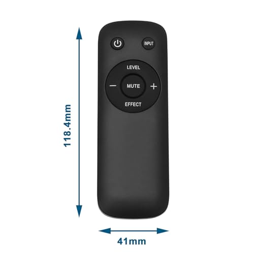EMSea 1pc Z906 Home Theater Subwoofer Replacement Remote Control Compatible with Logitech Z906 5.1 Surround Sound Speaker System Black (Battery Not Included) - Image 3