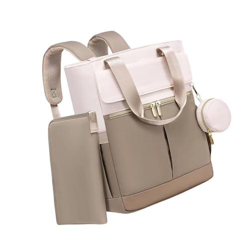 HUJIUTUO Spacious Diaper Bag with Convertible Shoulder Strap and Multiple Pockets for Outdoor Travel and Daily Use