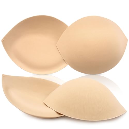 Bra Pads Inserts Breast Enhancers - 2 Pairs Push...