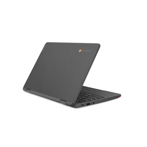 Image of Lenovo 300e Yoga Chromebook Gen 4 11.6 inch HD 2-in-1 Touchscreen Laptop, MediaTek Kompanio 520 2.0GHz, 8GB RAM, 64GB eMMC, ChromeOS, Graphite Gray with Pen