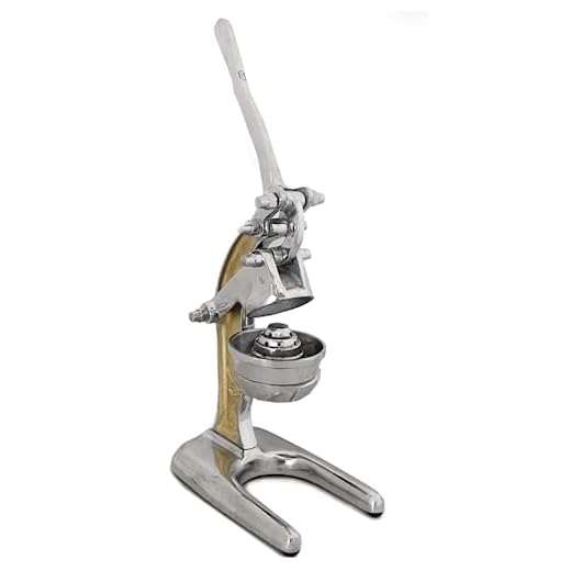Verve Culture - Large Countertop Juicer Press - Artisan Crafted Manual Juicer - Make fresh lime, lemon, orange, citrus juice at home – Handmade - Yellow Gold