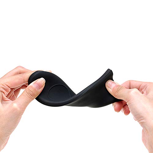 Silicone Hot Handle Holder Small Cast Iron Handle Cover Skillet Handle Cover Griddle Cover Cookware Handles Cover for Frying Pans & Griddles Sleeve Grip Handle Cover Small & Large Black 6 Pcs