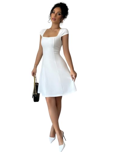 Image of GRECIILOOKS Women's One Piece Dress - Stylish Midi Party Dress for Women | Summer Casual Wear for Events, Date & Evening Look