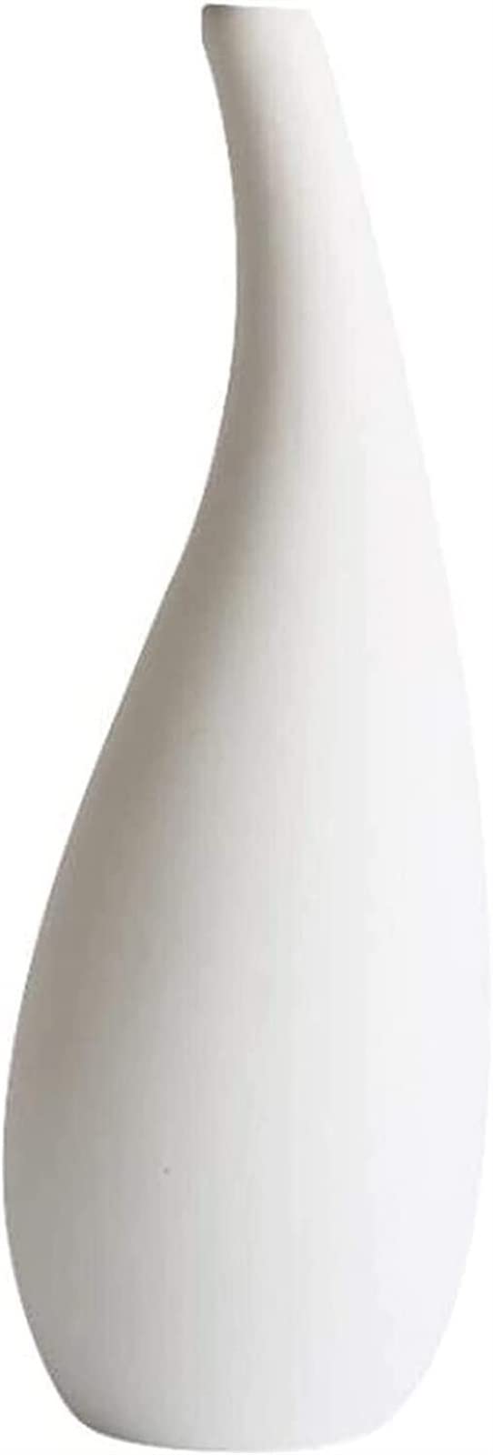 Vase de salon blanc stable en verre cristal pour grands bouquets