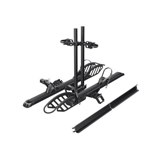 Young Electric E-Bike Rack with Ramp, Hitch 2 Bike Rack, 200 lbs Capacity Electric Bike Carrier, Foldable Platform Mount for Cars, Trucks, SUVs, Minivans, Up to 5-Inch Fat Tire for 2'' Receiver