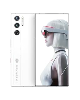 REDMAGIC 9S Pro 120Hz Smartphone Gaming, 5G Android Téléphone Portable, 12GB RAM+256GB ROM, Snapdragon 8 Gen 3, 6.8" AMOLED Écran, FHD+, 50MP Caméra, 80W Chargeur, Dual-Sim, NFC Blanc
