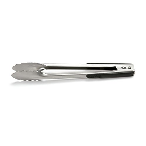 Norpro 1966 Grip-EZ Stainless Steel Locking Tongs, 12-Inch, Silver Kitchen Utensils