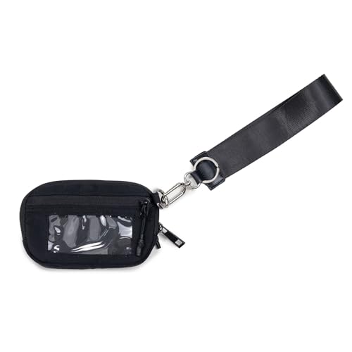 Commonlyto The Wallet 2nd Gen, Commonlyto Wallet, Wristlet Wallets For Women Holds Phone Nylon, Zippered Card Holder With Id Window, For Women Daily Travel & Shopping(black)2
