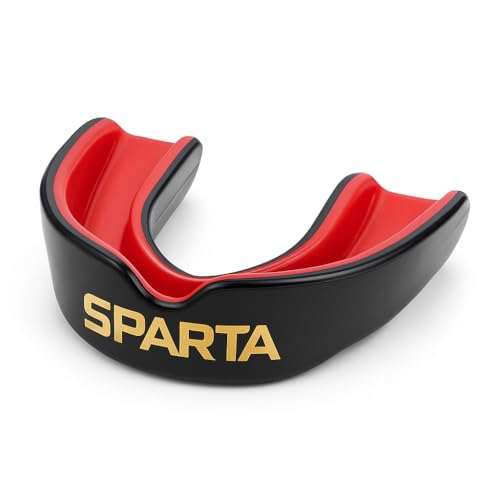 Sparta Gumshield Mouthguard for Boxing, MMA, Muay Thai, Rugby, Football – Adults & Kids Boil & Bite Gum Shield with Case – Shock-Absorbing Mouth Guard for Training & Sparring