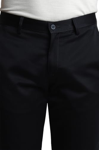 Image of Peter England Men's Mid Rise Slim Casual Pants
