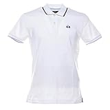  La Martina Polo T-Shirt Herren Kurzarm S/S Piqué weiß, Weiß Medium
