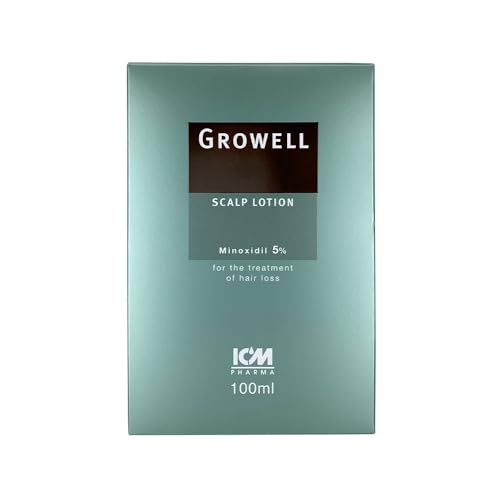 ICM Pharma Growell Scalp Lotion Minoxidil 5% 100ml (Twin Pack)