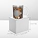 WHJDPP Dried flower frame Picture mug ceramic Mugs for cappuccino, latte, cereal, yogurt, milk, hot or cold drinks Micro-wave oven