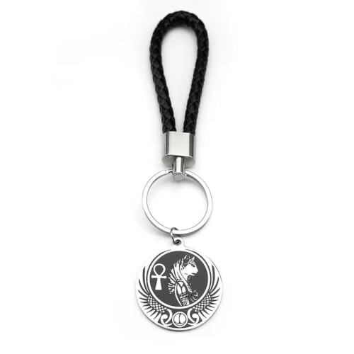 Porte-clés égyptien en croix d’Anka pour hommes et femmes - Bijou médaille clé de vie