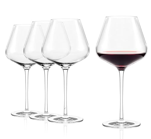 Stölzle Lausitz Copas de Vino de Borgoña Quatrophil Set de 6, 710 ml – Copas de Vino Tino para Borgoña y Pinot Noir – Copas para una Óptima Liberación de Aroma – Resistentes a Lavavajillas y Golpes