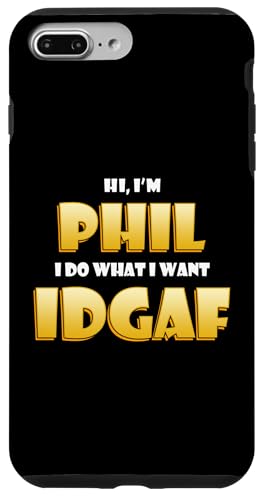 Phil Costume IDGAF Funny Meme Phil Halloween Costume Philips �X�}�z�P�[�X iPhone 7 Plus/8 Plus �p