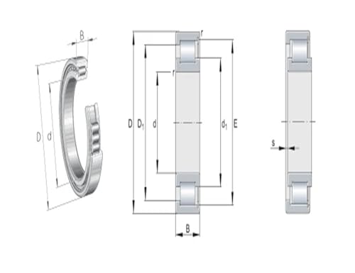 Roulement NCF2928CV C3 SL182928 XL à joints complets pour haute performance
