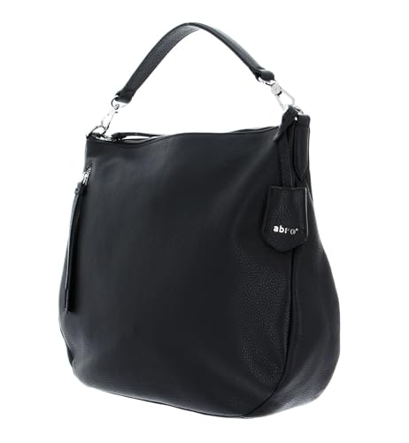 Bolso de hombro ABRO de cuero negro Adria Hobo Juna 2