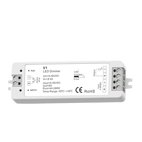 Regulador de Intensidad LED 12V 24V de 2.4G para Tiras Monocolor