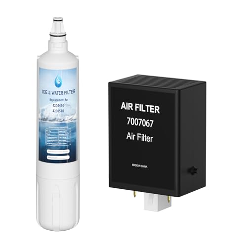 Image of 4204490 Water Filter Replacement and 7007067 Air Purification Cartridge Combo Pack, Compatible with Sub-Zero 4204490, 4290510 Water Filter, 7042798/7007067 Air Filter (1+1)
