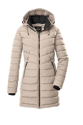 G.I.G.A. DX Damen Steppparka/Funktionsparka in Daunenoptik mit abzippbarer Kapuze GW 74 WMN QLTD PRK, hellbeige, 38, 43538-000