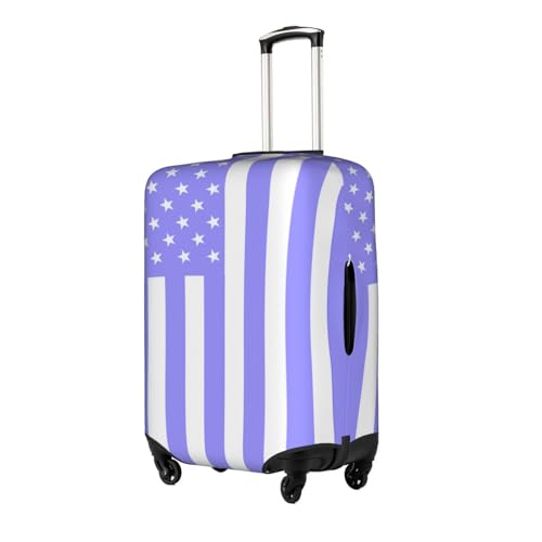 America Flag Blue Universal Stretch Suitcase Cover Carry On Luggage Sleeve Anti Scratch Travel Baggage Protector for Unisex Women Travel Small2