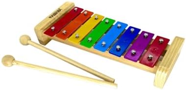 Xilofone/Metalofone - Brinquedo Infantil 8 Notas Coloridas // Van...