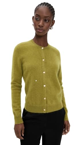 Theory Women's Brushed Cashmere Cardigan, Dark Pear, S at Amazon