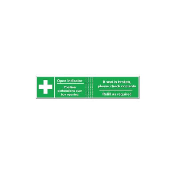 Étiquettes de premiers secours pour repérage rapide boîte médicale lot de 50 rouleaux 82x23mm
