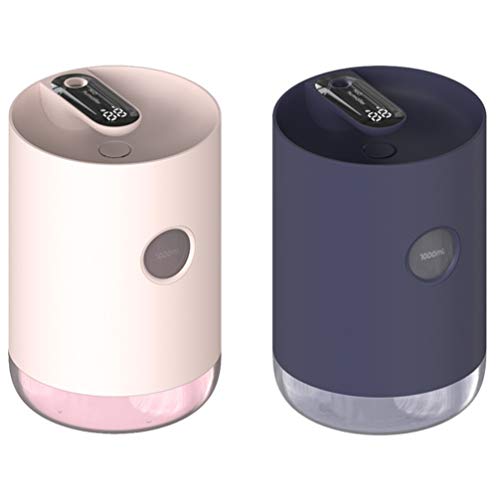 Umidificador pessoal de mesa DOITOOL, mini umidificador portátil com tanque de água de 1 litro de lu