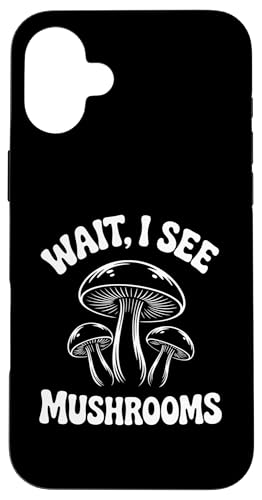 �҂��āAI See Mushroom Forager �ۊw�� �L�m�R �X�}�z�P�[�X iPhone 16 Plus �p
