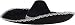 AMSCAN Silver Trim Black Sombrero Halloween Costume Accessories, One Size