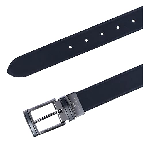 Trafalgar Men's Maverick 32mm Reversible Leather Dress Belt4
